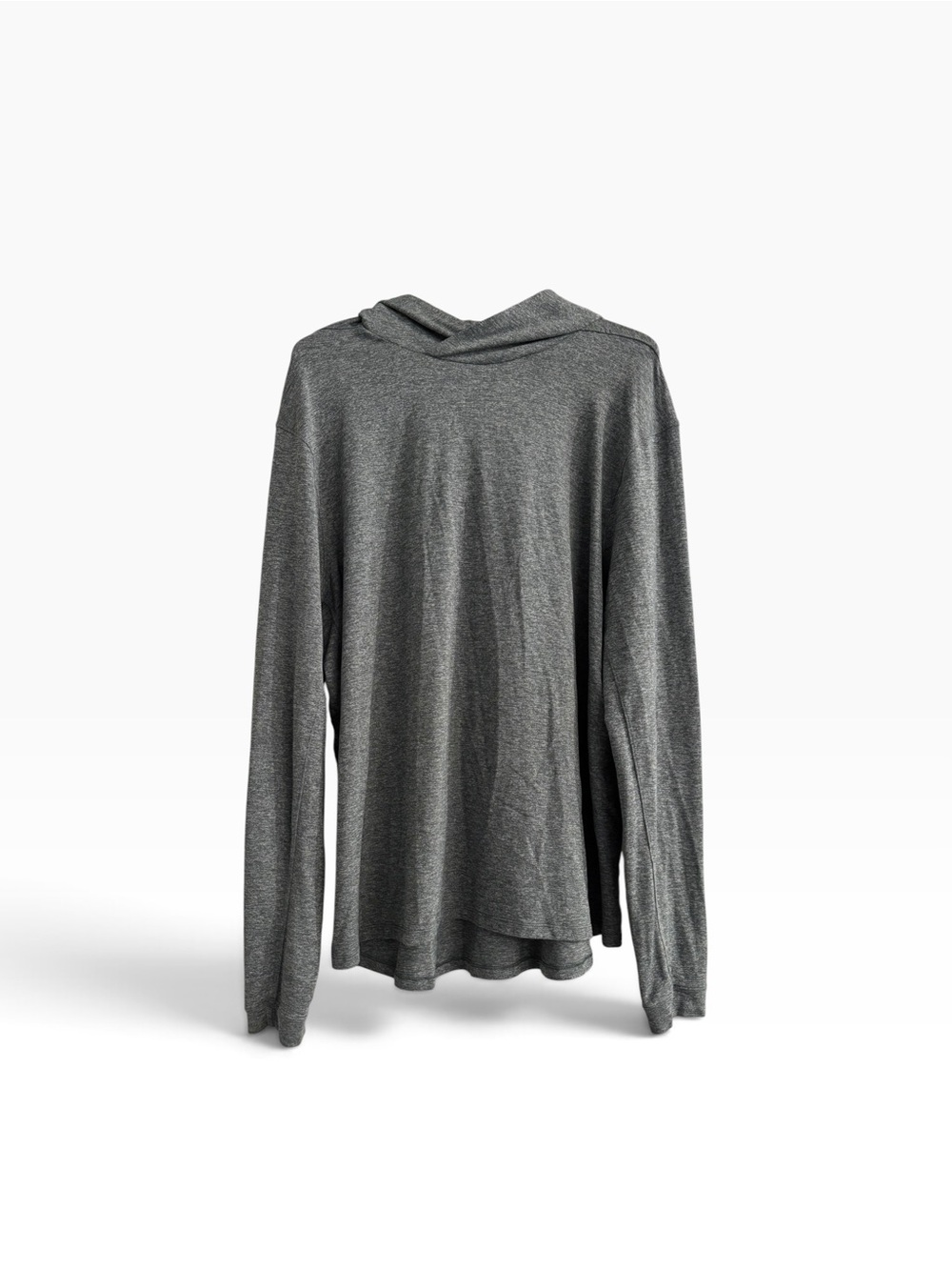 Lululemon Men's Lightweight Hoodie Shirt Heathered Green Pullover XXL EUC